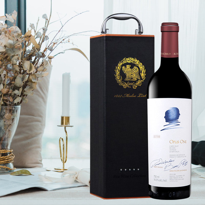 opus作品一号红酒美国原装进口干红葡萄酒750ml单支送礼盒装one