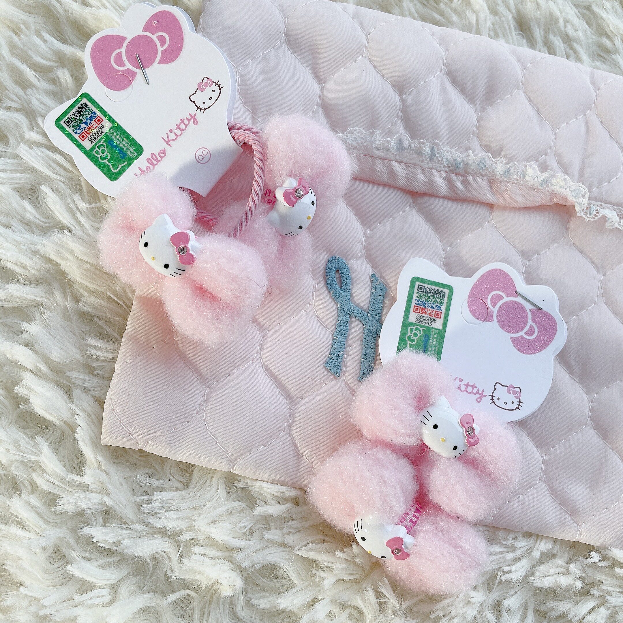 hellokitty蝴蝶结软妹发圈萌妹可爱发饰少女卡通头绳发饰