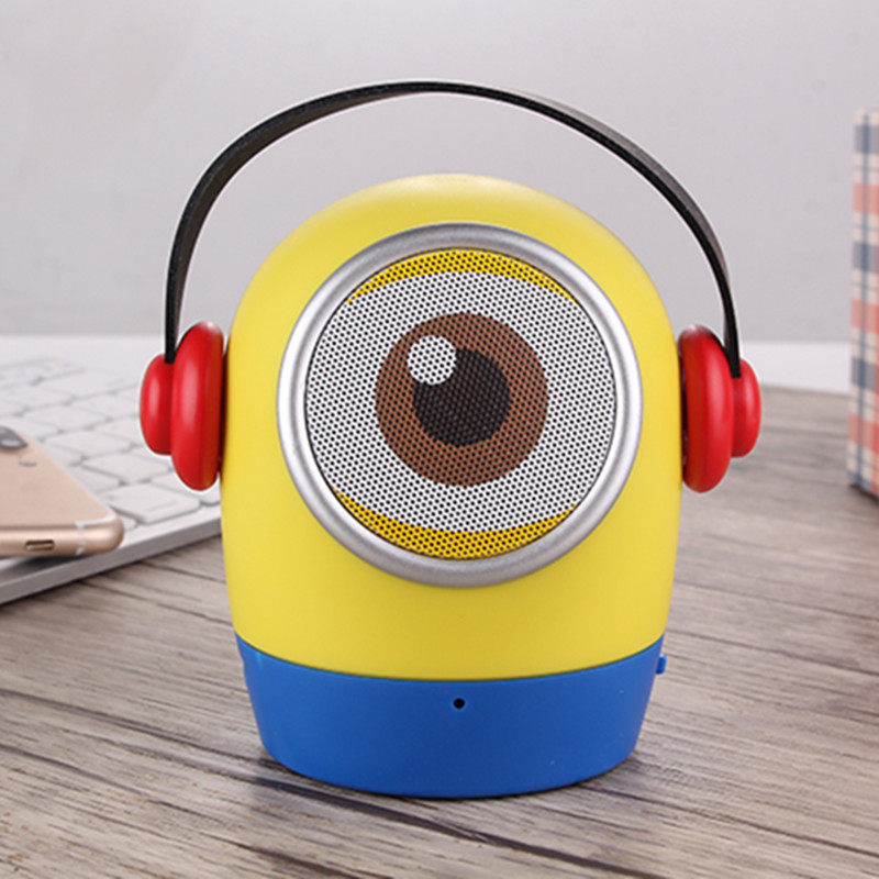 卡通小黄人无线蓝牙音箱插卡手机音响便携式儿童可爱迷你创意礼品