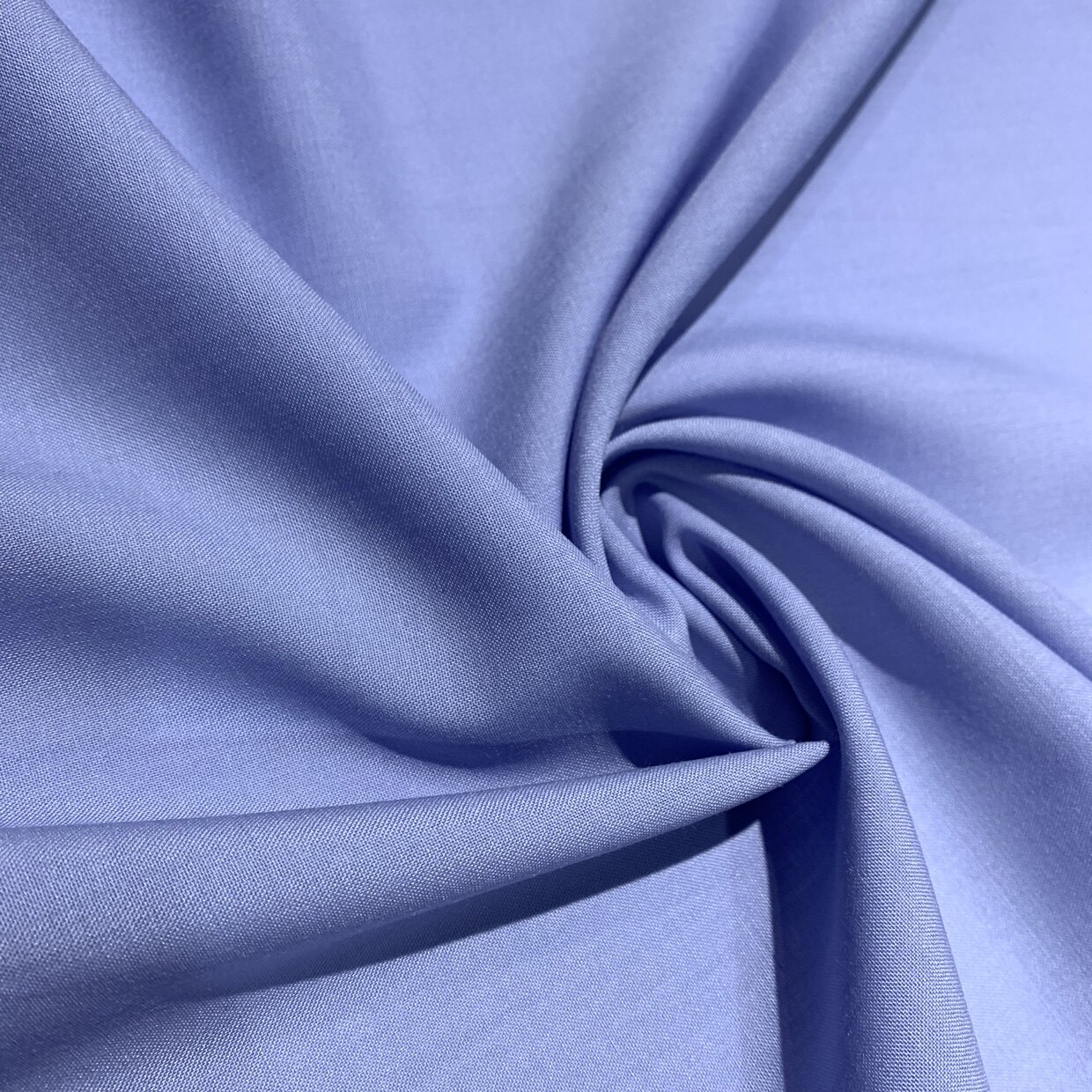 浅蓝色弹力精纺羊毛彩点色织春夏季抗皱面料连衣裙海绵垫