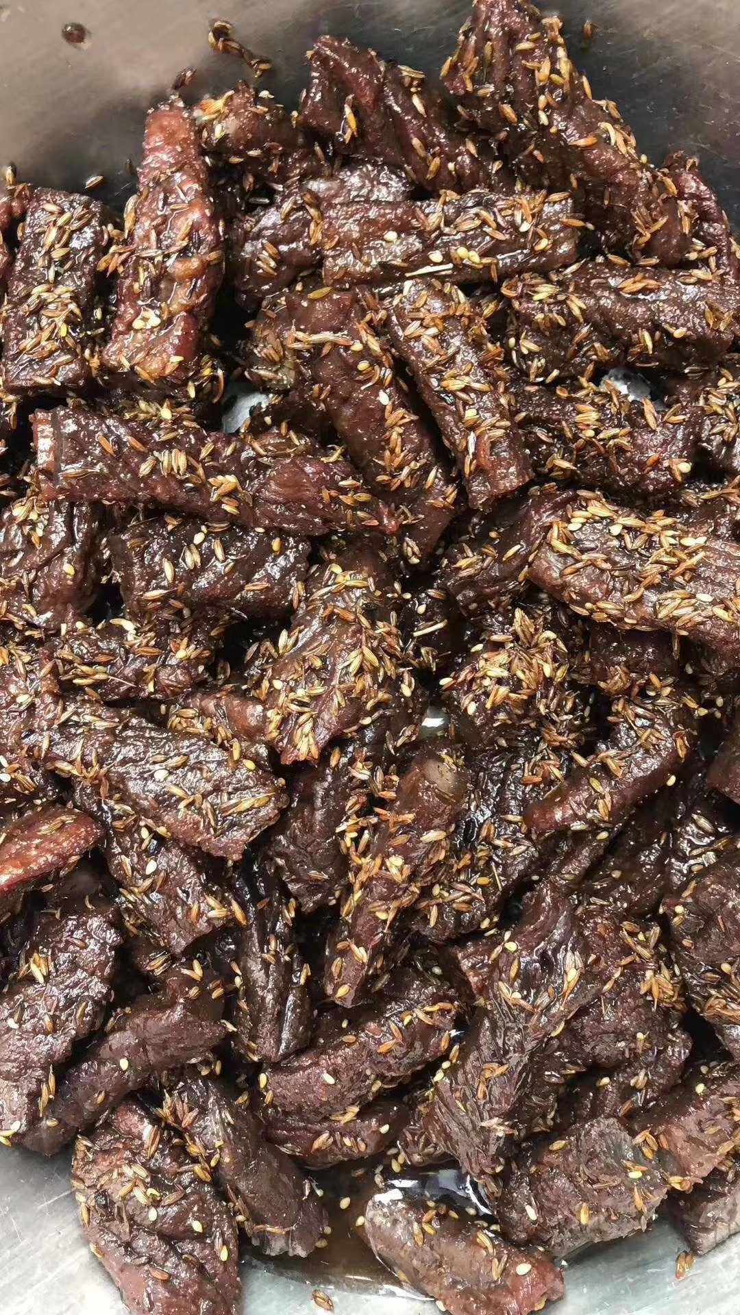 火烤牛肉干内蒙古多伦县特产手工手工制制作一斤半斤其它包装袋