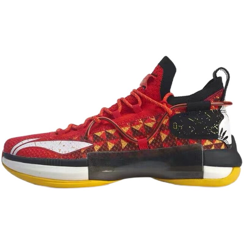 李宁闪击6代圣诞节开赛夜玫瑰cj球员pe篮球篮球鞋