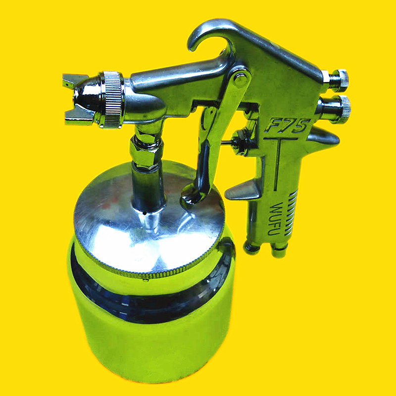 喷漆工具五福漆枪f75下壶气动工具油漆喷枪家装喷枪