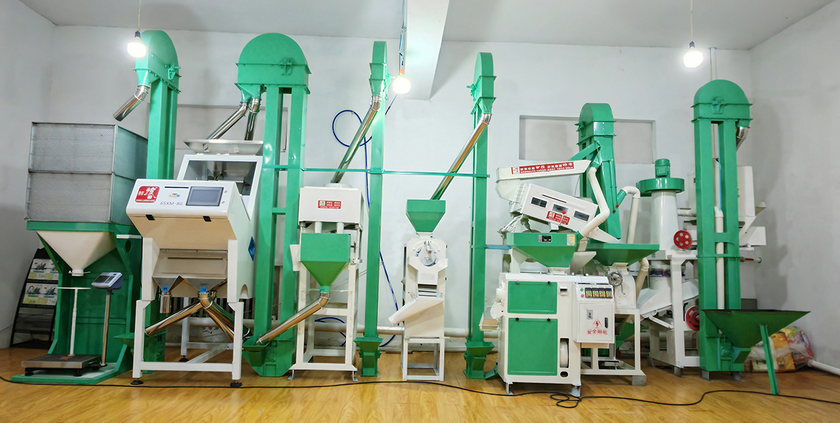 农鑫新型碾米机6ln-2015sa粗糠型组合米机电子秤色碾米机