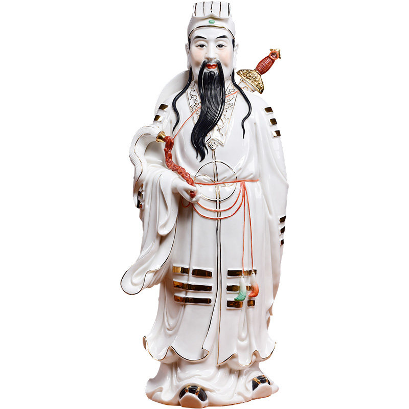 七珍家居装饰家居真人阳真吕祖纯道教神像陶瓷洞宾摆件