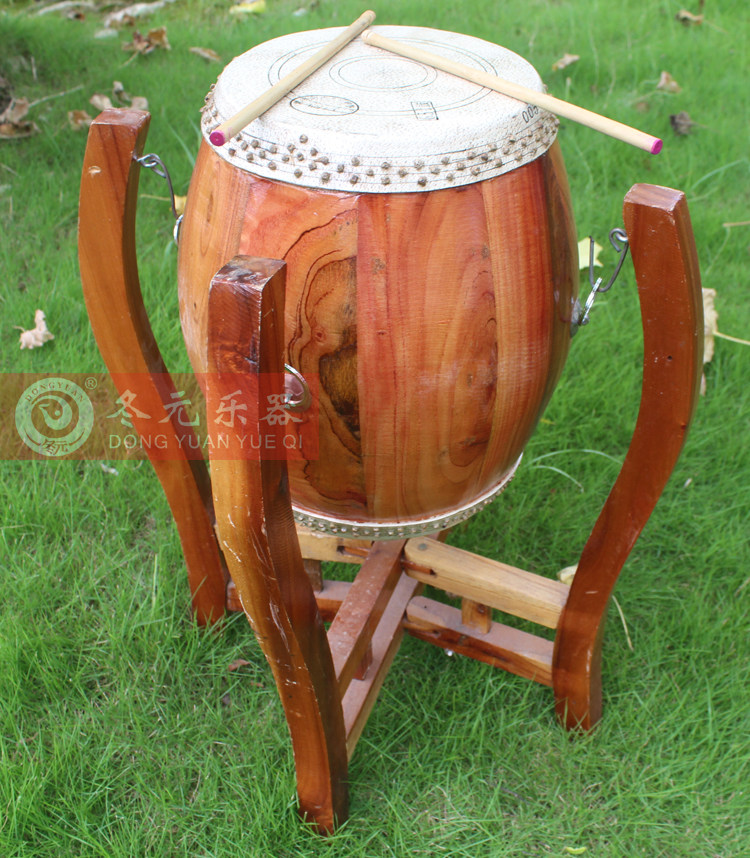 战鼓高音65寸竹钉戏曲堂鼓京剧团锣鼓原木木色堂鼓