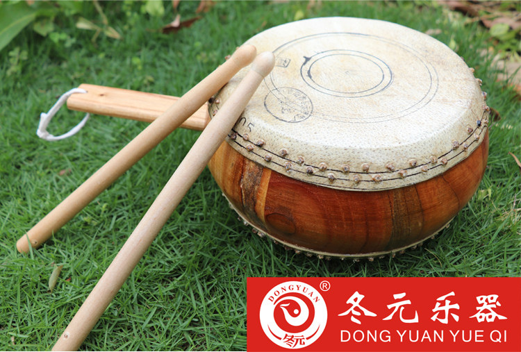 罗冬元12寸高音原木道场法事道士牛皮竹钉堂鼓堂鼓