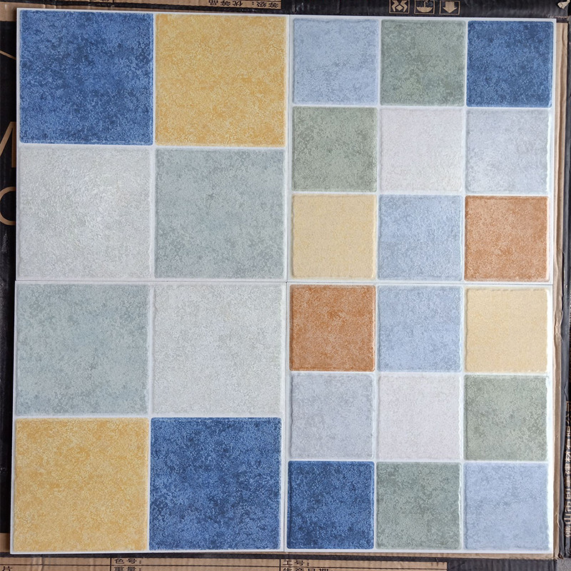 田字格300x300厨房墙砖卫生间防滑地砖彩色仿古砖(包括文化石)