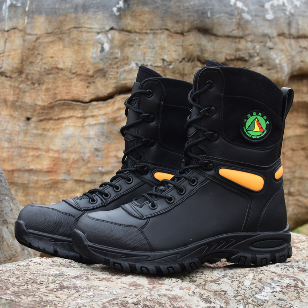 高帮森林防火消防抢险救援靴防阻燃穿刺战术防护战术靴