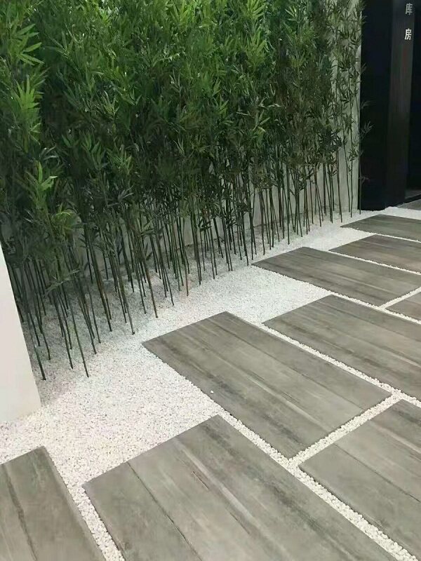 现货日式山水石庭院子石头黑白灰砾石水洗深灰色其它园艺用品