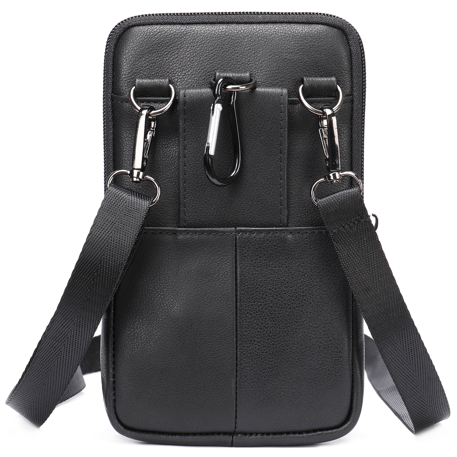 正品 新潮流腰包男手机包男士干活工地穿皮带腰间牛皮男款单肩斜