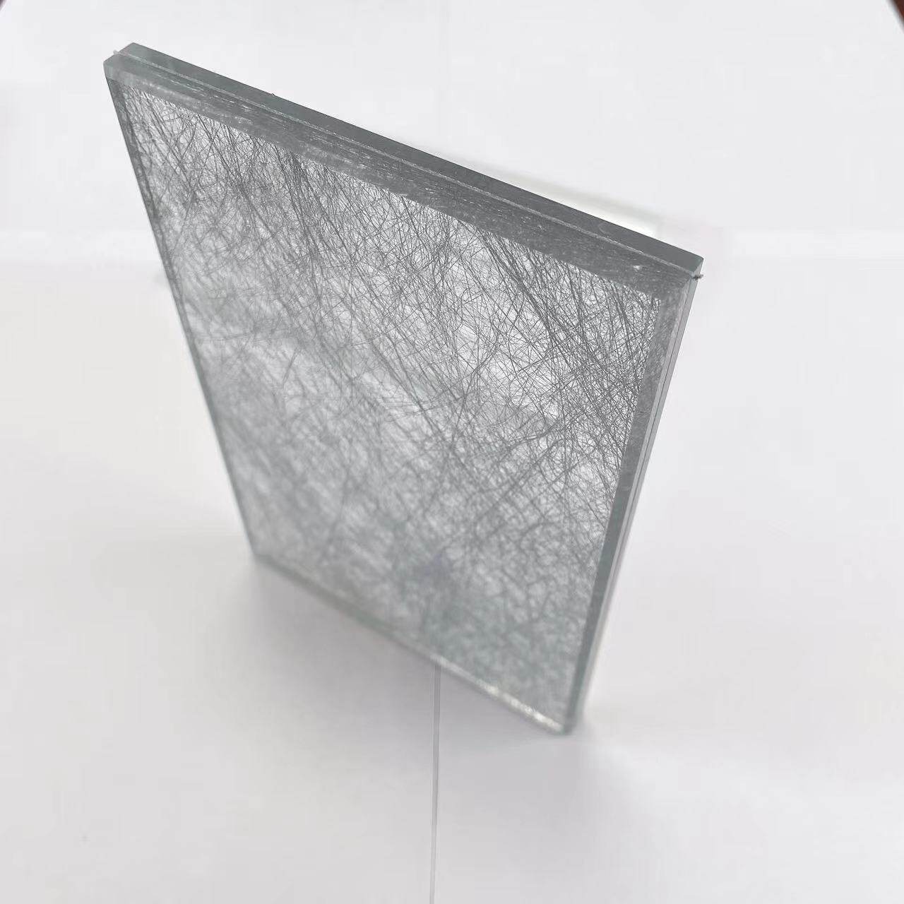 玻璃夹娟夹丝双层酒店卫生间钢化夹胶艺术移门夹胶玻璃