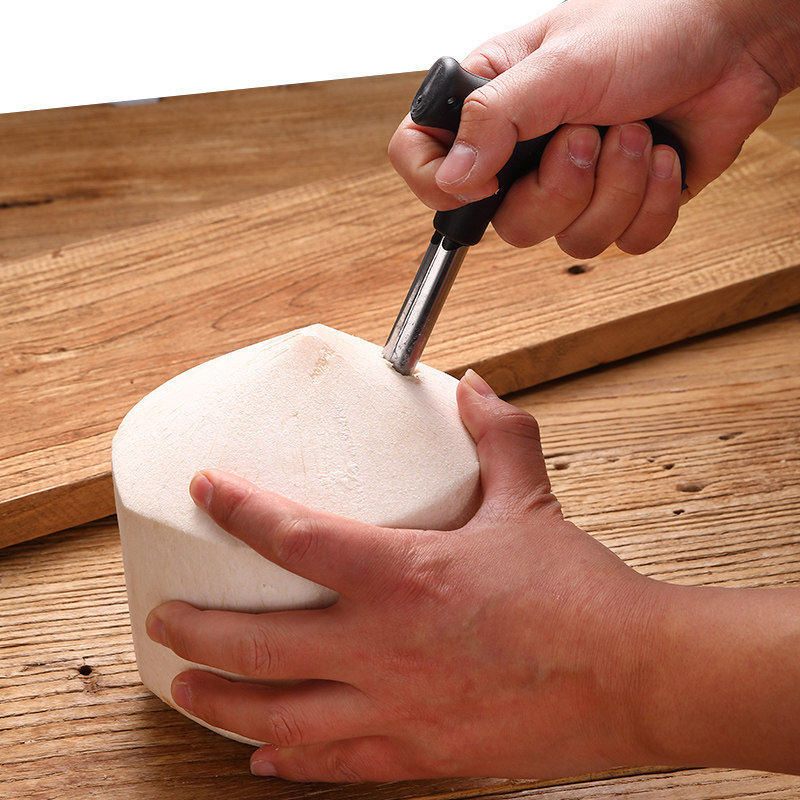 开椰器硬壳椰子开孔器开盖专用刀打孔钻孔开口工具砍椰青开壳神器