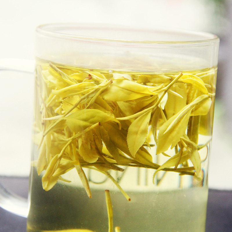 黄金金叶茶叶黄茶叶春茶白茶黄珍稀一级雨前特产安吉白茶
