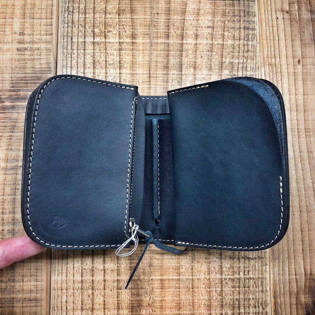 日本直邮redmoon红月sr01牛皮简约男士女士短款钱包