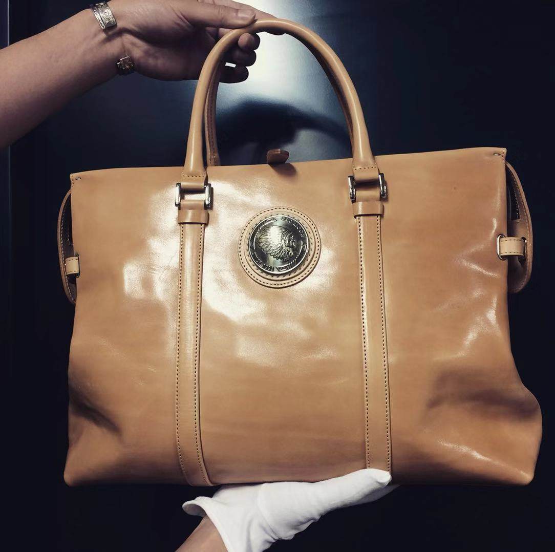 日本正品redmoon红月 rm-gb-dc 真皮牛皮男士商务休