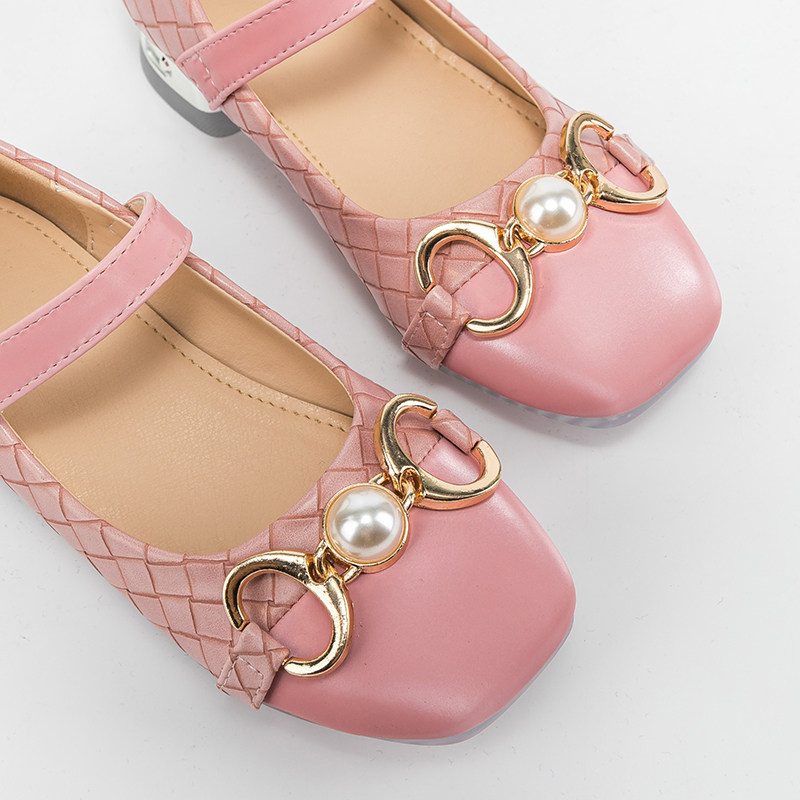 女童公主新款软底宝宝小香风粉色防滑皮鞋女孩女孩儿皮鞋