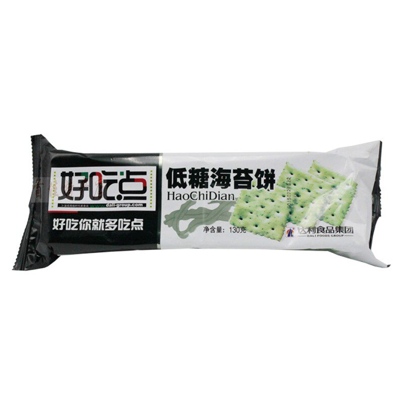 10袋起包好吃点低糖海苔饼130g零食达利园酥性薄饼酥性饼干