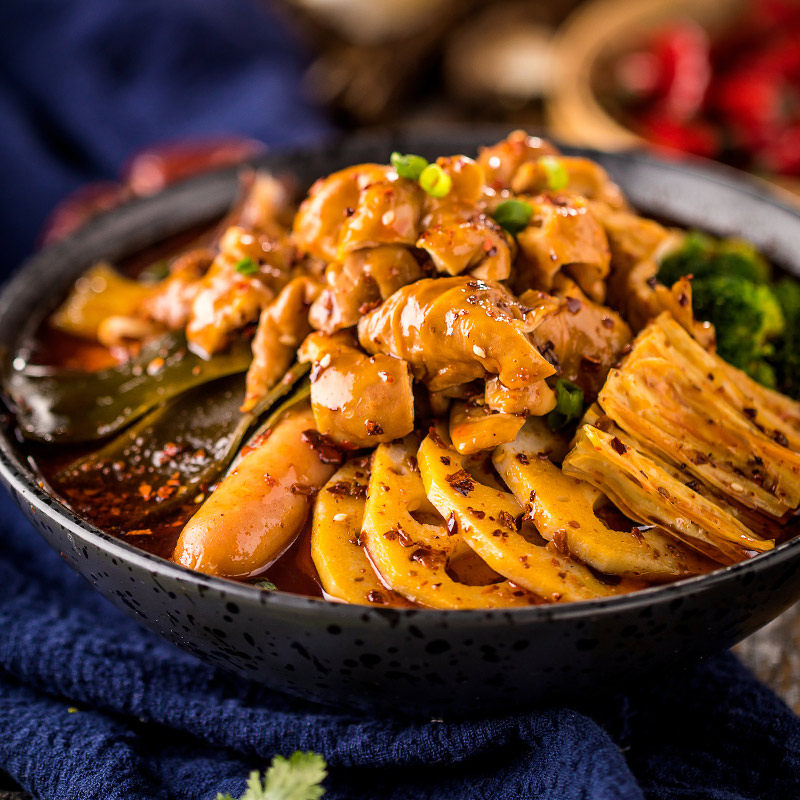 潘大龙冒肥肠540g 半成品菜 经典川菜 热菜 朋友聚餐