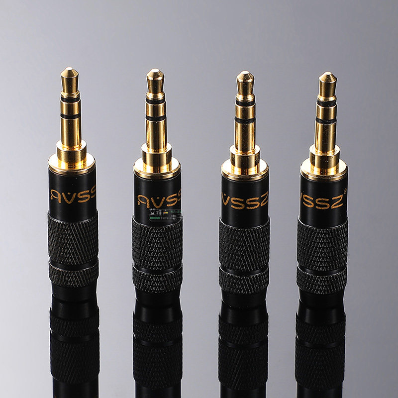 插头接头25mm音频焊接手机耳机diy摄像机3节连接器