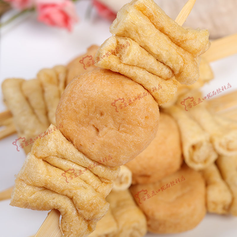 关东煮油扬长寿串 油扬豆腐串 20串入 关东煮烧烤串 麻辣烫火锅食