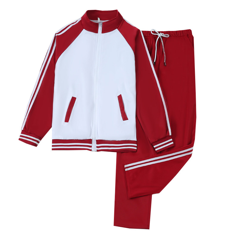 学生情侣运动红白秋冬春秋高中拍照校服女同学生校服