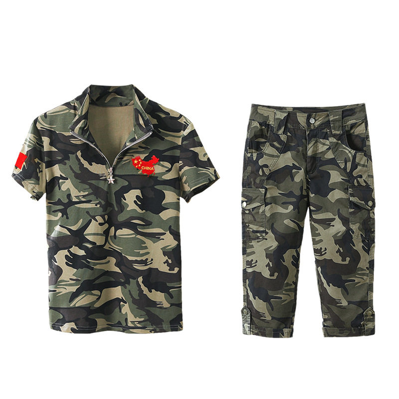 户外件套两件季军夏季军2021军装套装军训七分作训外套