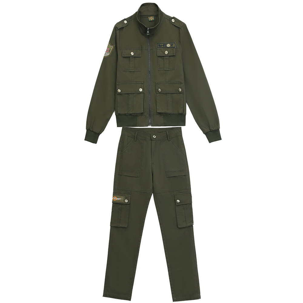 件套户外军训迷彩服三件女款军装2021年春秋季军作训外套