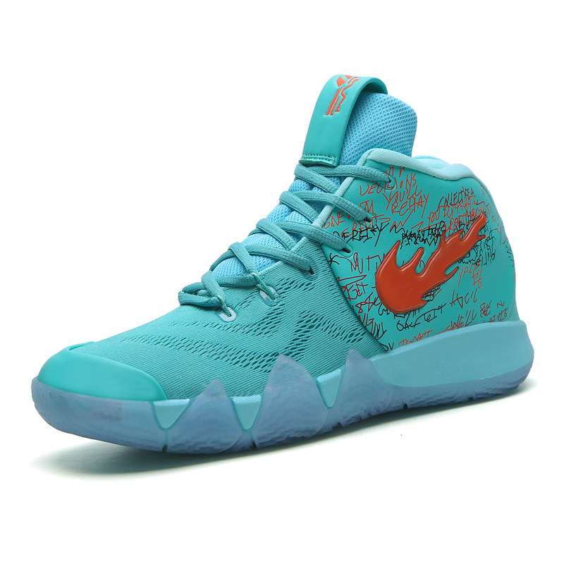 新款 高帮男球鞋 篮球男秋季 万圣节欧洲站运动鞋 欧文4鸳鸯鞋 限量版