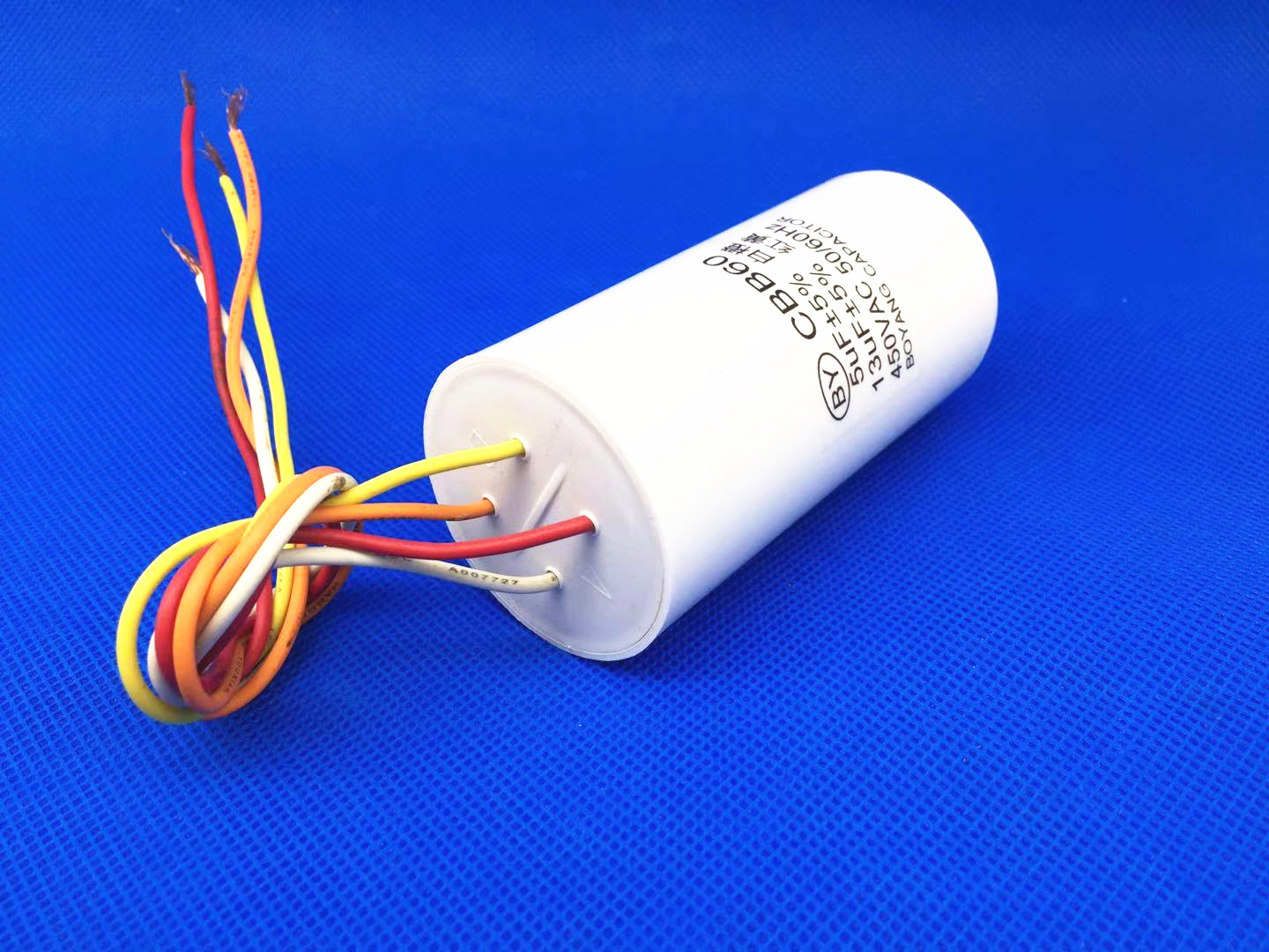 适用于cbb60洗衣机半自动启动电容 12/13uf 5uf 450v 四 4根线 启