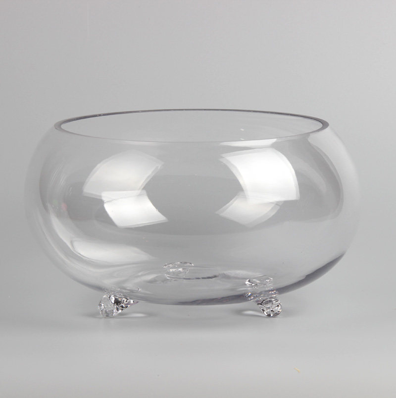 包邮超白圆形加厚水培乌龟金鱼缸创意热带鱼迷你大号小型玻璃鱼缸