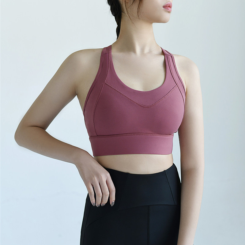 美女照我去运动高防震内衣定型聚拢跑步美背文胸健身瑜伽背心bra