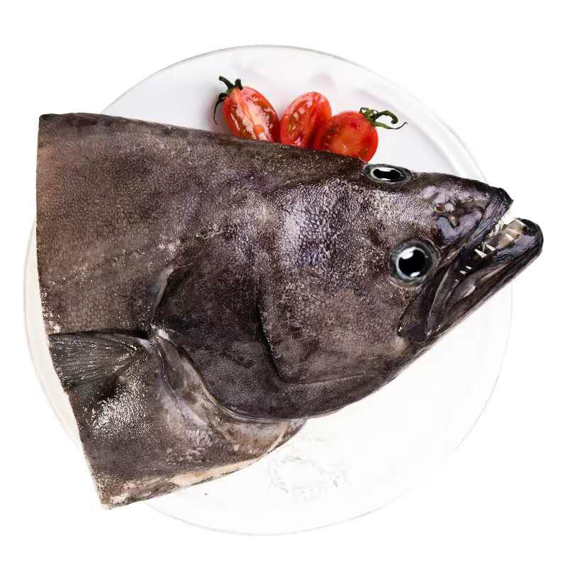 鱼头2份起拍俄罗斯深海鸦片新鲜大鲽比目比目鱼鲽鱼