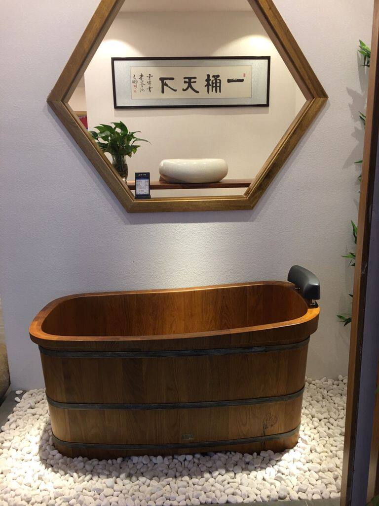 嘉熙活动中9800特价保温木材进口高端橡木木桶普通浴缸