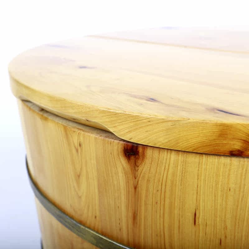 米桶嘉熙木桶实木香柏柏木防虫防蛀原木40斤米桶