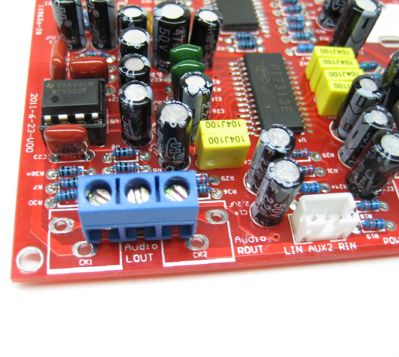 前级调音音调pt7313e前置调节放大板耳ne5532p散件音调板