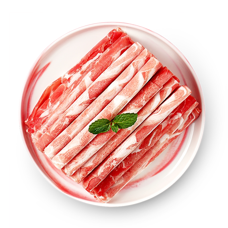 大希地新鲜羊肉肉卷涮羊肉火锅食材冷冻真羊肉片羊肉卷