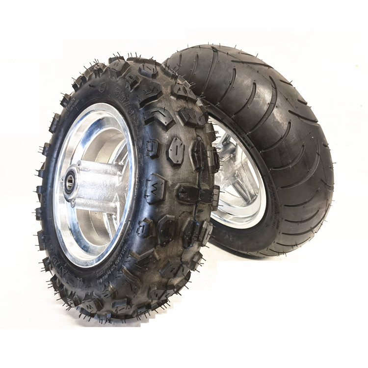 轮胎万达11寸驾车电动滑板车6565越野花纹真空电动车外胎