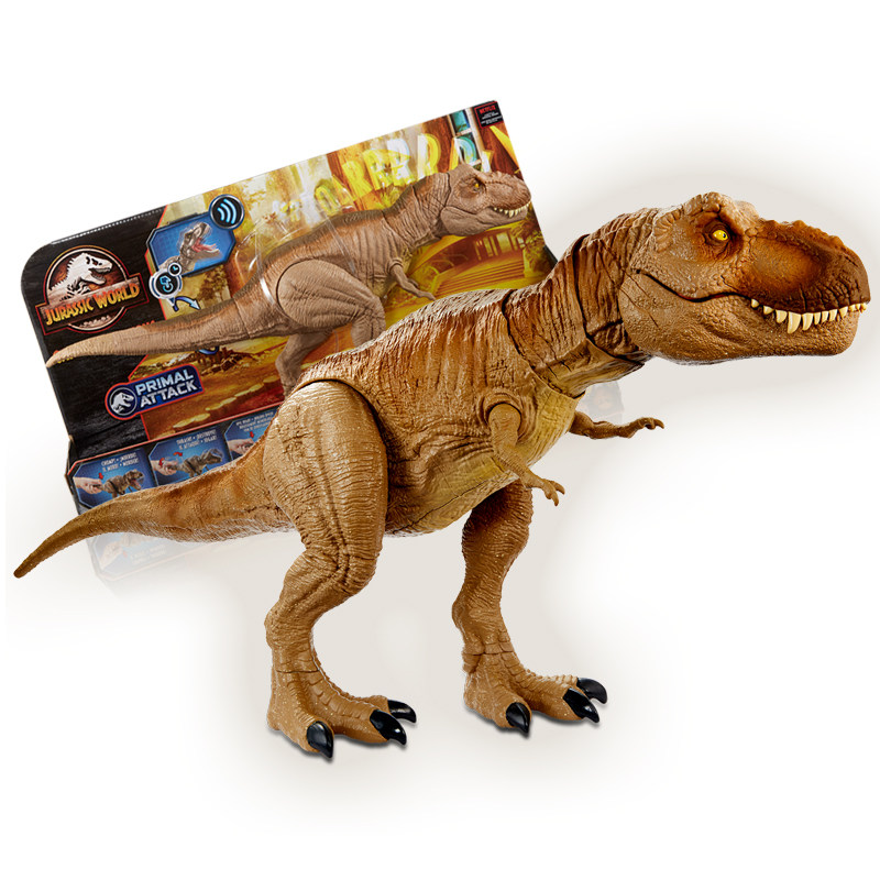 美泰侏罗纪世界声效霸王龙可发发声关节可动恐龙仿真