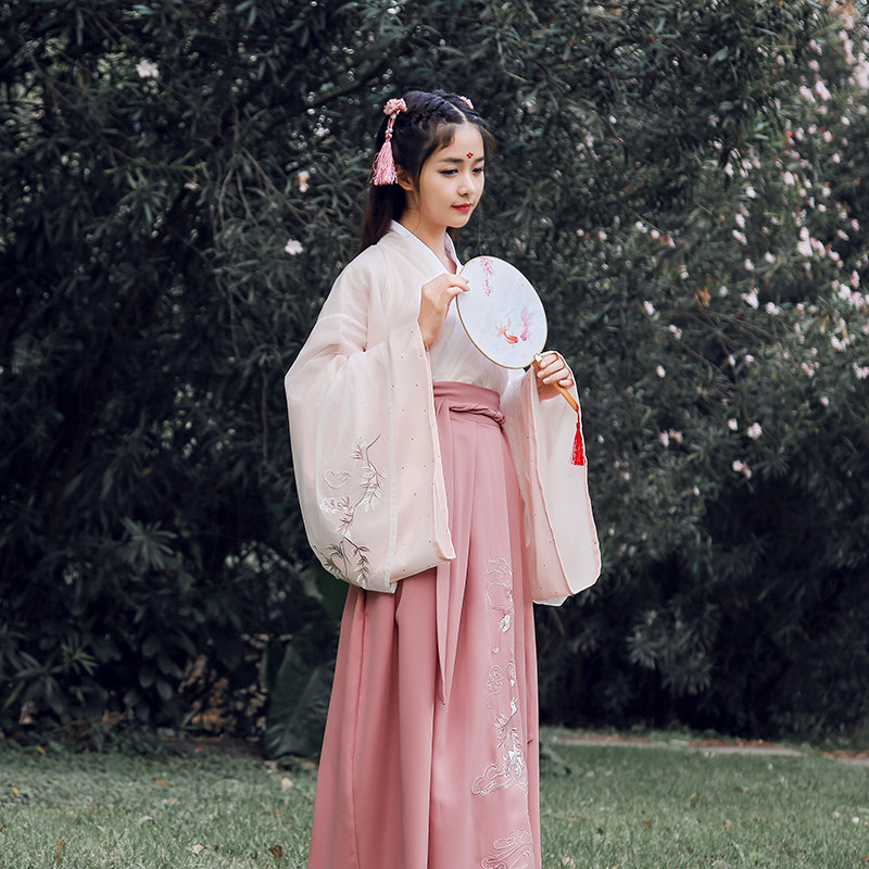 新款抖音汉服女中国风花怜语广袖流仙古装超仙民族服装