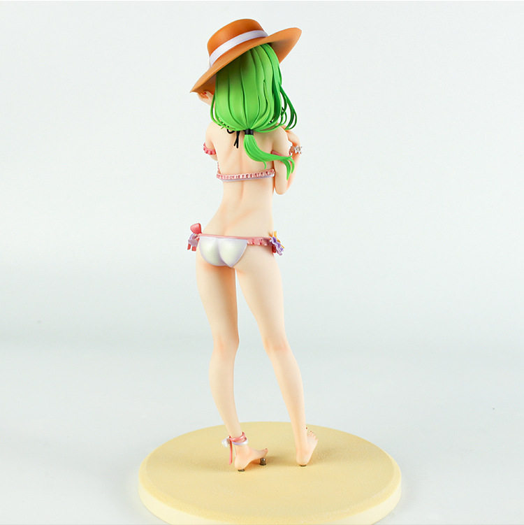 手办动漫二次元美少女性感daiki绿毛水着泳衣泳装手办