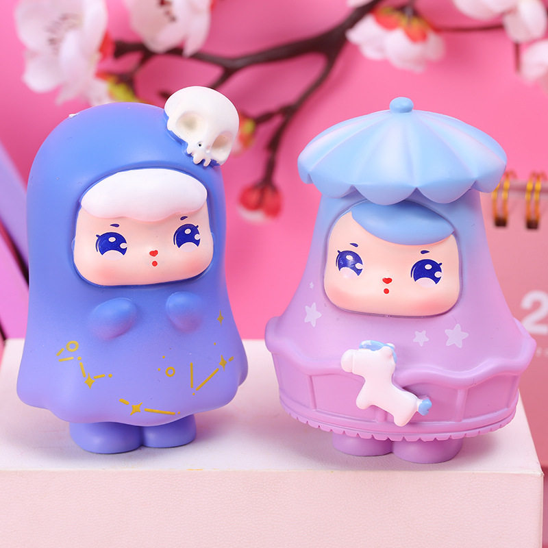 游园绘盲盒摆件潮玩可爱卡通卡通人人物游乐园小丑其他