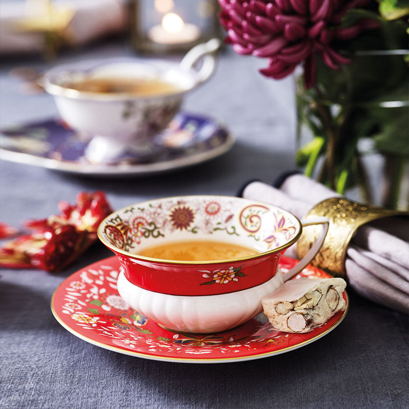 英国wedgwoodwonderlust漫游美境花草花草茶茶杯英式家用茶杯