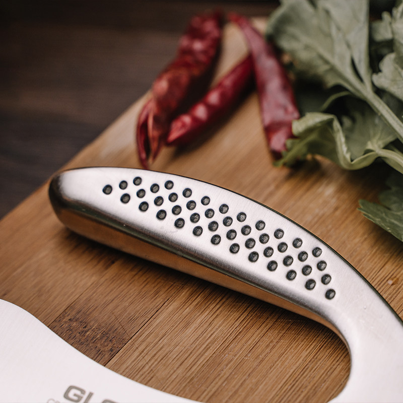 日本具良治global多功能不锈钢香料切刀日式弧形菜刀特殊用途刀