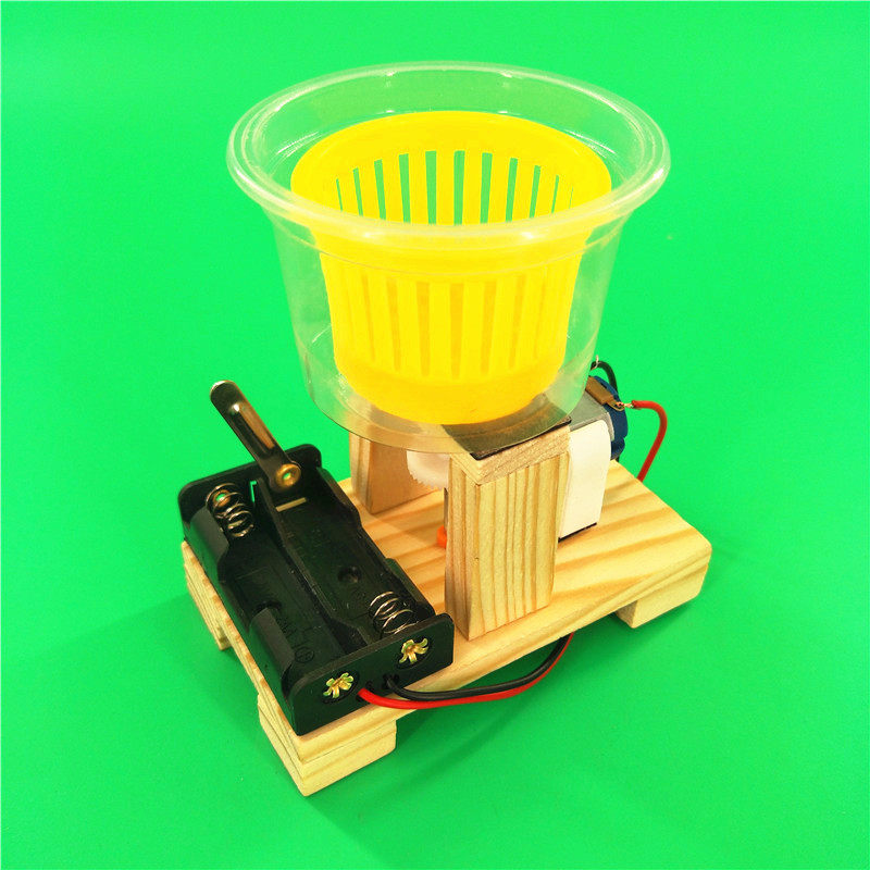 自制甩干机脱水机diy科技制作小发明科学手工作业科学实验
