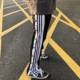 HELIPORT apron tide brand black and white striped straight breasted pants high street trousers loose men and women face hip-hop HELIPORT apron tide brand black and white striped straight breasted pants high street trousers loose men and women face hip-hop