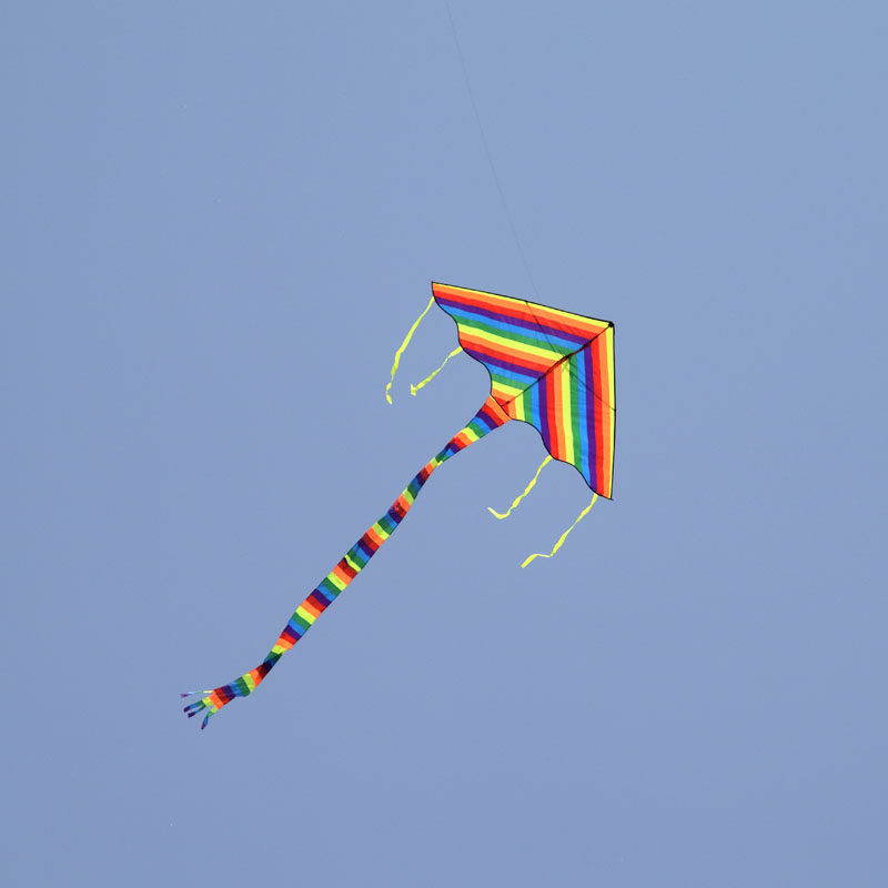 风筝潍坊北京缘店现代亮丽丽的长条彩虹特价风筝