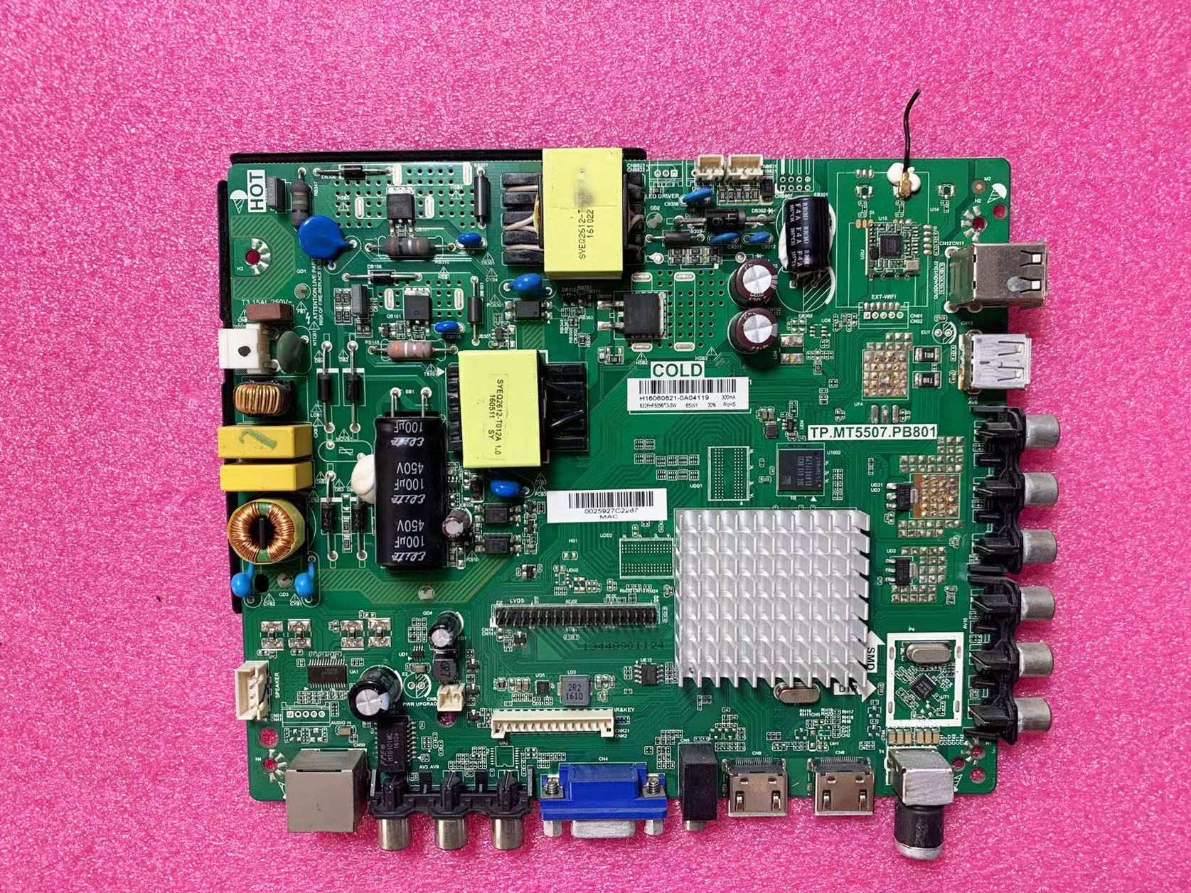 飞利浦48pff503148pff5081t3主板tp.mt5507.pb801pcb电路板