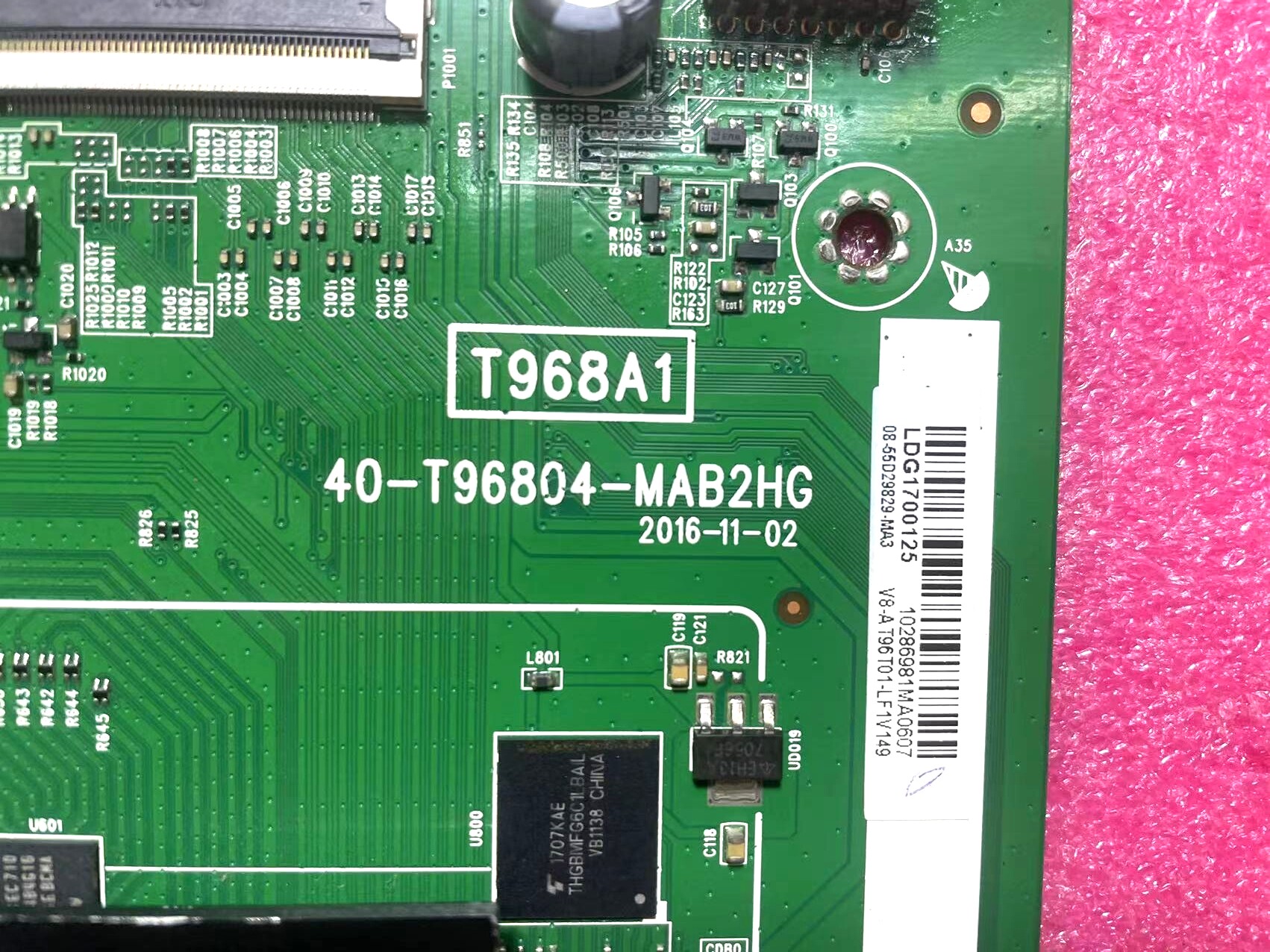 tcll4060p2udd55a630u620u主板40t96804mab2hgpcb电路板