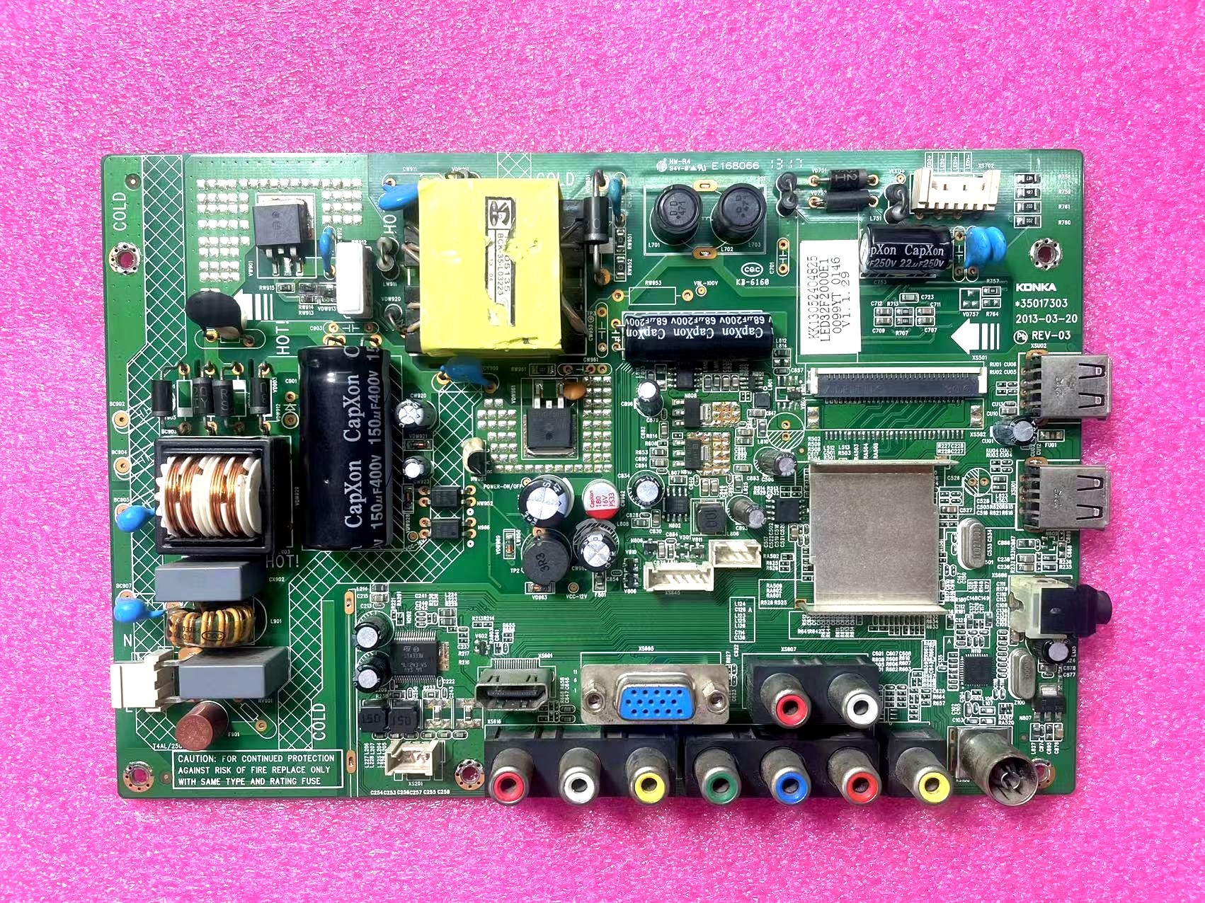 康佳led32f2000eled32f3300celedf3200ce主板3501696835017303pcb电路